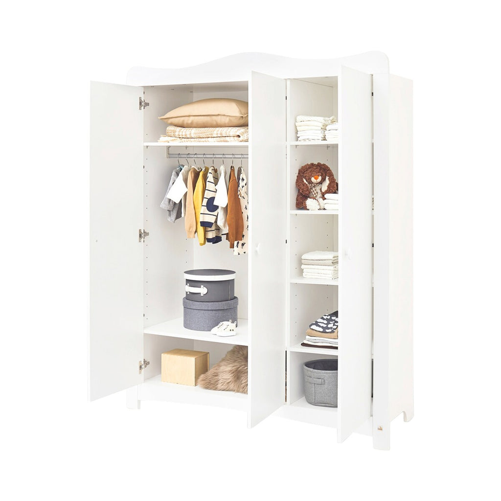 Barneromsmobler 3-deler Florentina babybett med justerbar lattenrost