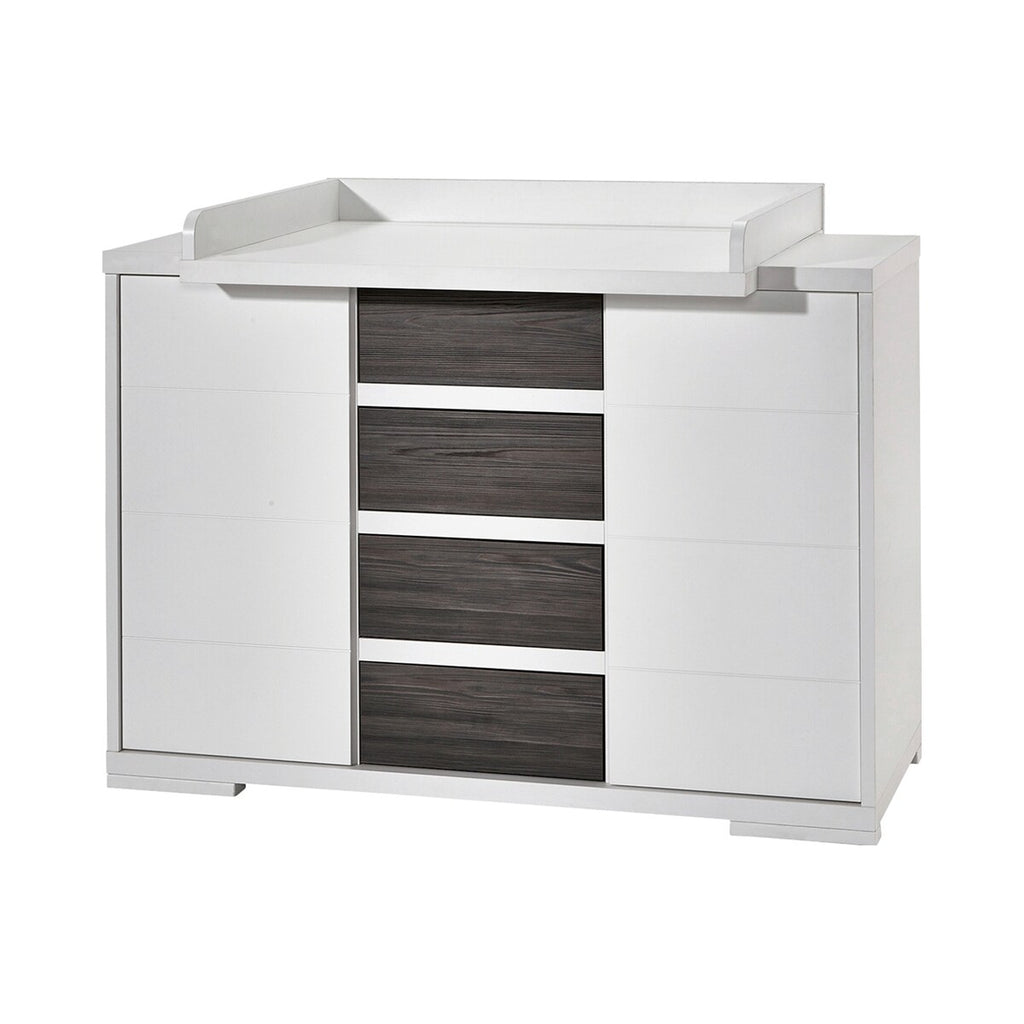Barneromsmøbler 3 deler Maxx Fleetwood MDF hvit 140x70 cm seng detalj