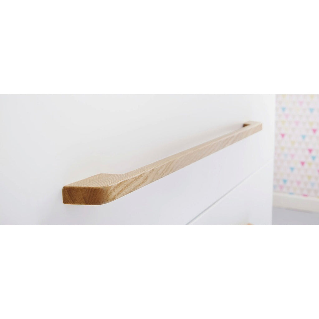 Barneromsmobler 3-deler Riva ekstra bred med 3-dors skap med babybett
