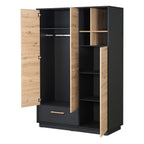 Barneromsmobler Lenn seng, kommode og skap 70x140 cm kommode med stellebord