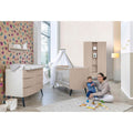 Barneromsmøbler Smile 3 deler med garderobe og stellekommode forfra