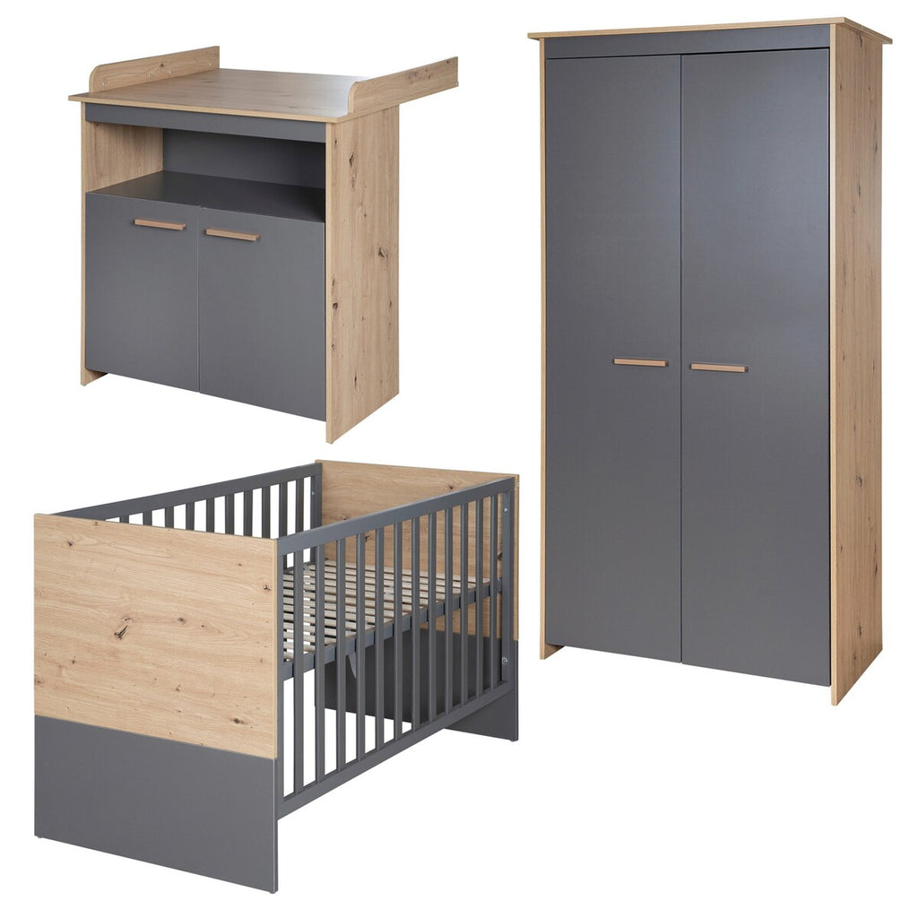 Barneromssett Anna 3-deler stellekommode detalj