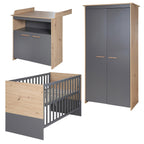 Barneromssett Anna 3-deler stellekommode detalj