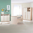 Barneromssett Elva 3 deler med kombiseng 70x140 cm forfra