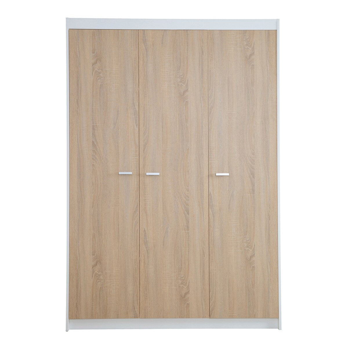 Nærbilde av kommode i Barneromssett Gabriella 3 deler eik/hvit 70x140 cm