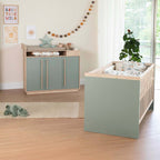 Barneromssett Selva med sprinkelseng 70x140 cm forfra