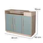 Barneromssett Selva med sprinkelseng 70x140 cm montert på barnerom