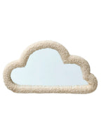 Barneromsspeil WOLKE med teddyfleece-ramme forfra