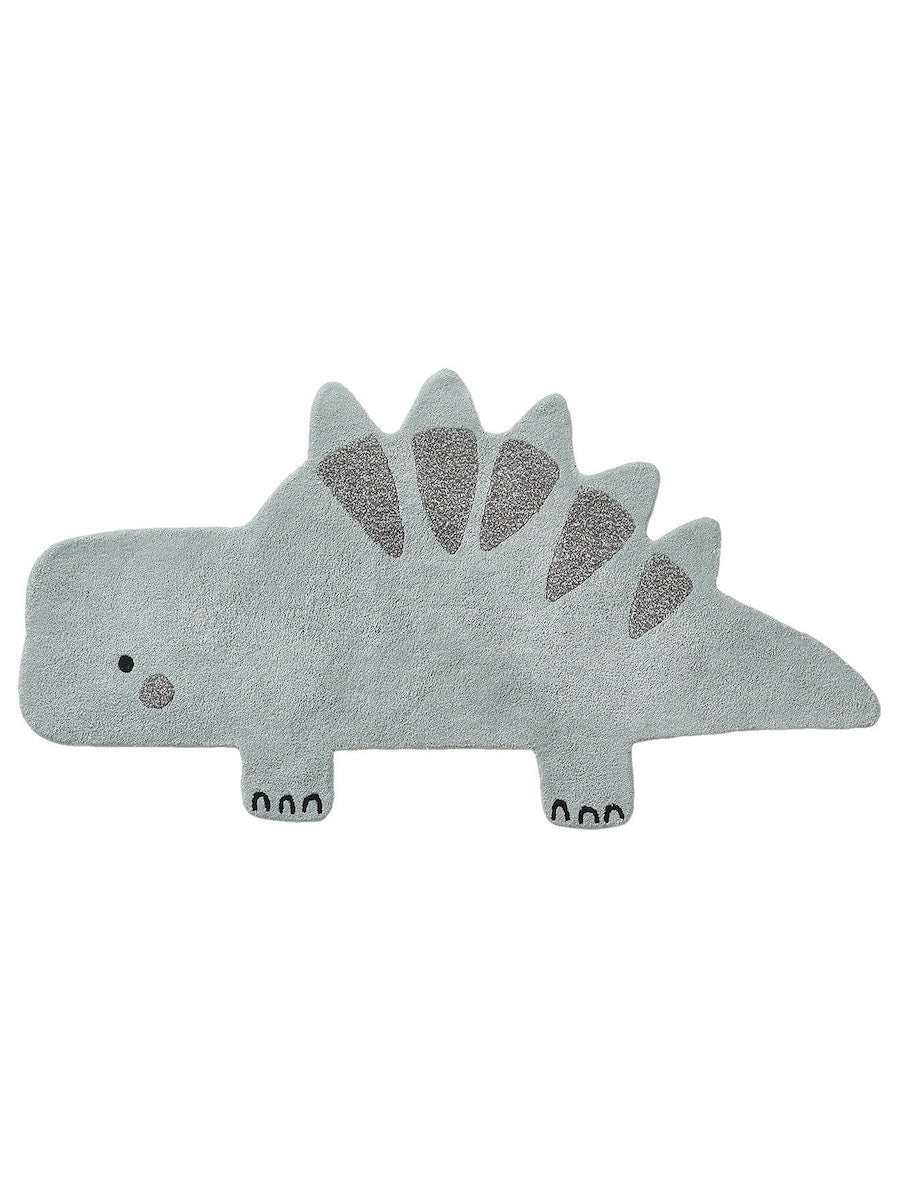 Barneromsteppe dinoform 66x125 cm bomull forfra