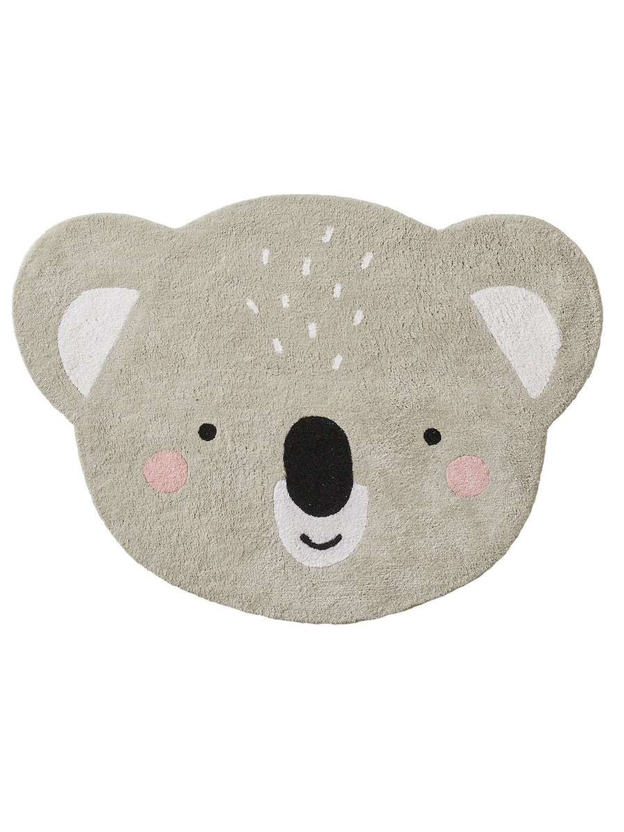 Barneromsteppe MINI ZOO koala 74x100 cm forfra med koalamotiv