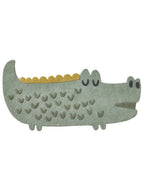 Barneromsteppe TREK krokodilleform bomull 125x65 cm forfra
