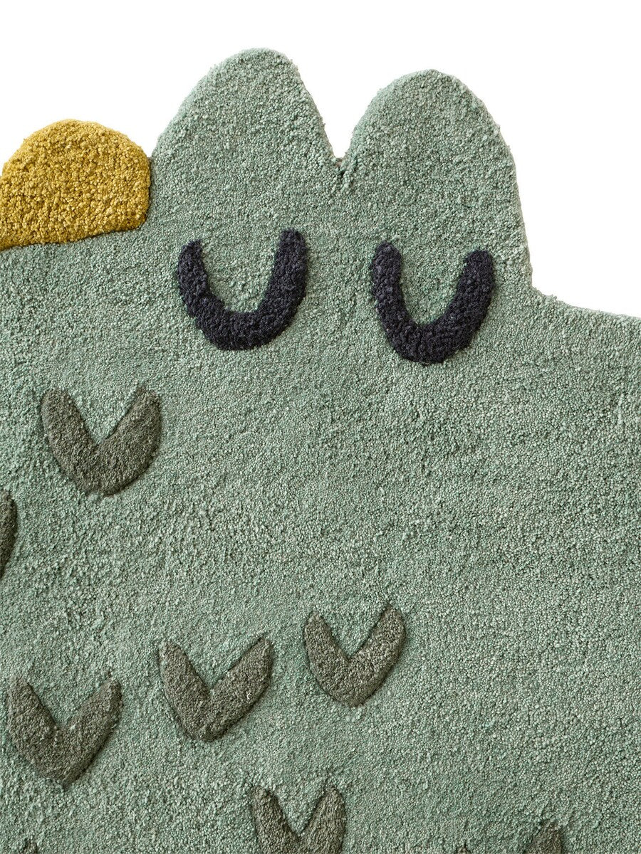Detalj av Barneromsteppe TREK krokodilleform bomull 125x65 cm