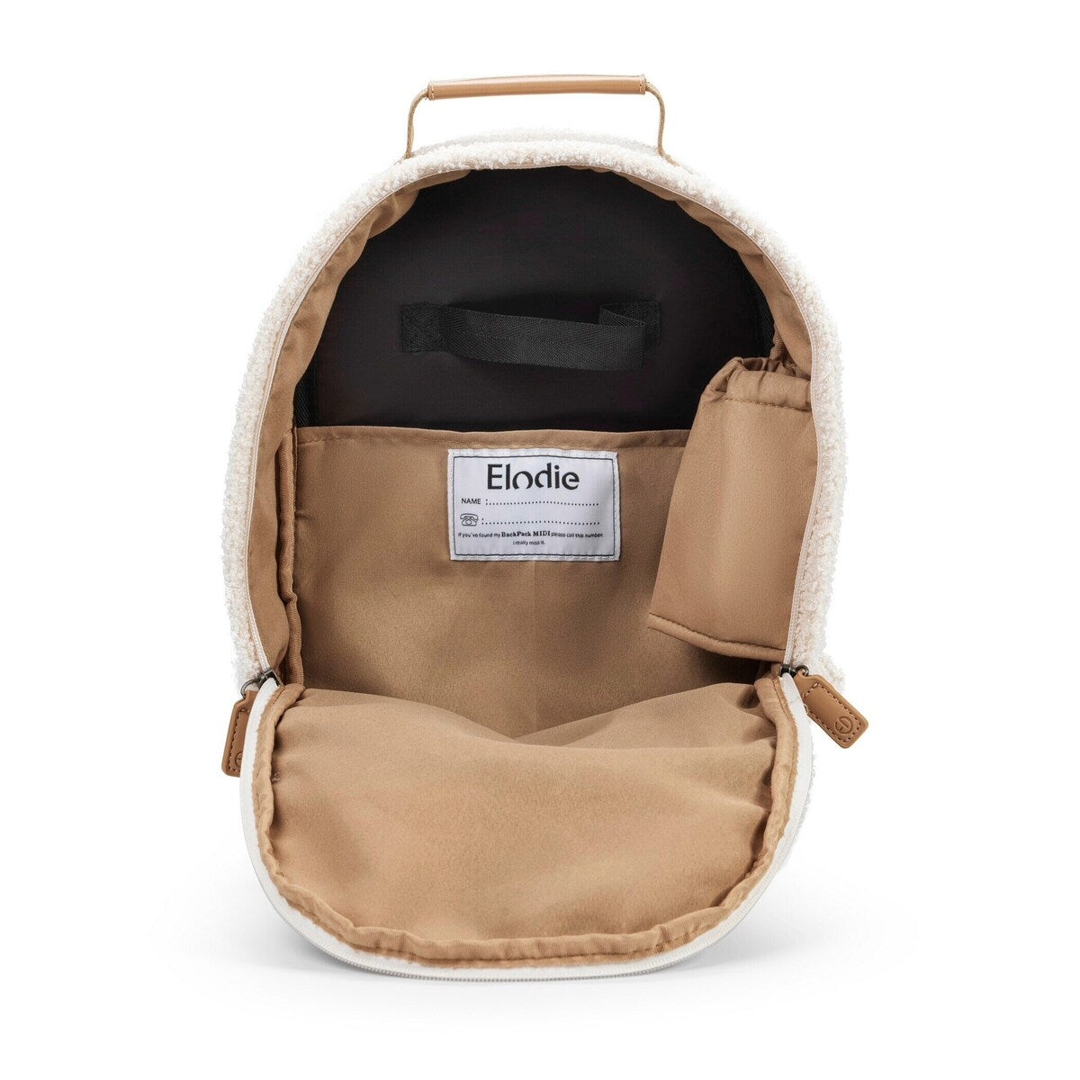 Detalj av magnetisk brystspenne på Barneryggsekk BackPack MIDI White Boucle