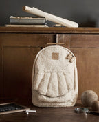 Montert barn med Barneryggsekk BackPack MIDI White Boucle