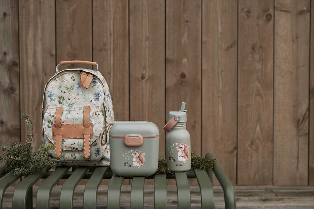 Barneryggsekk BackPack MINI Fairytale Forest nærbilde av termo-sitteunderlag