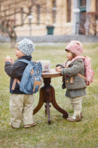 Barneryggsekk Backpack MINI Garden Leo med åpen klaff