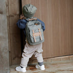 Termisk flaskeholder på siden av Barneryggsekk BackPack MINI Hazy Jade