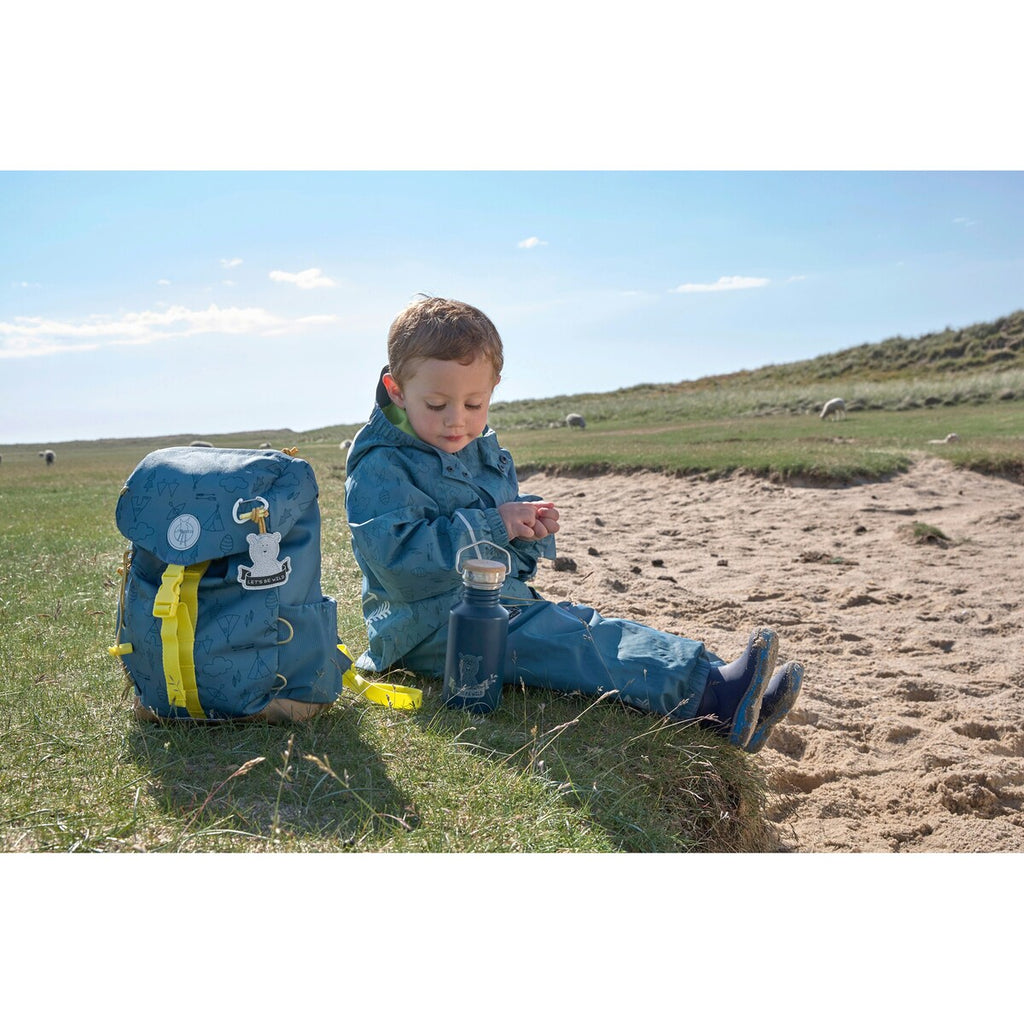 Montert Barneryggsekk Big Outdoor Backpack Adventure med åpnet hovedrom