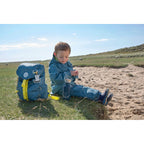 Montert Barneryggsekk Big Outdoor Backpack Adventure med åpnet hovedrom