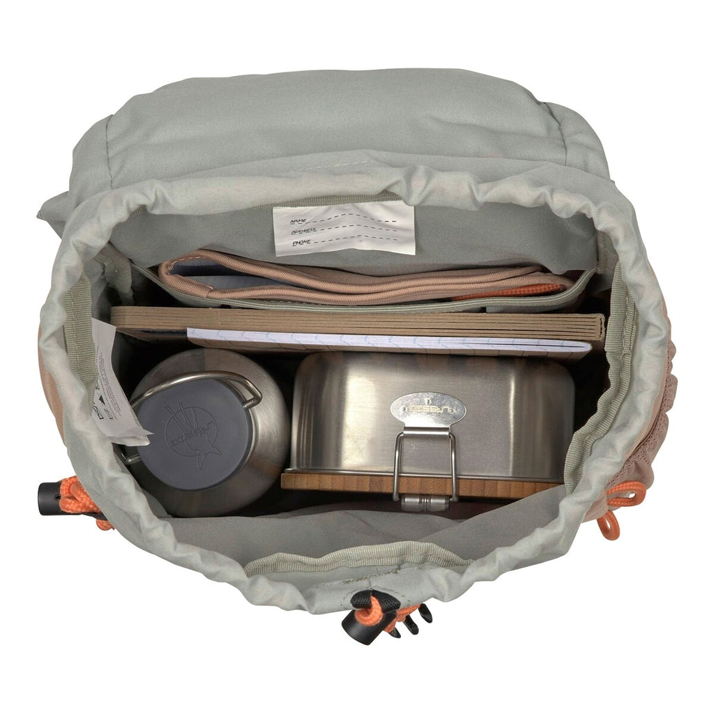 Barneryggsekk Big Outdoor Backpack Nature med regnbeskyttelse