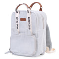 Barneryggsekk Mini Club i canvas offwhite Childhome forfra