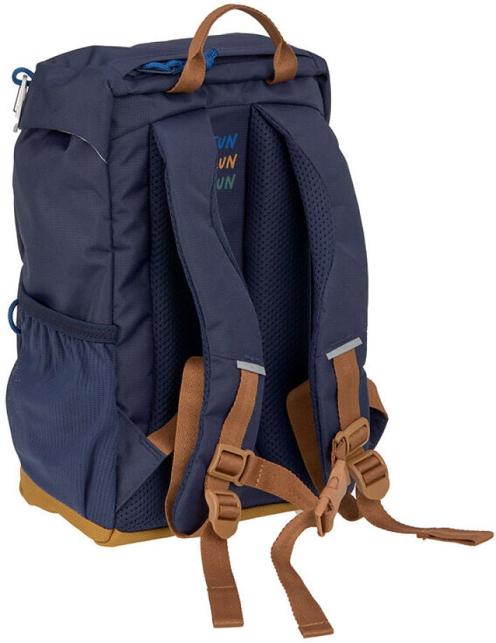 Barneryggsekk outdoor 14 l resirkulert polyester fra 3 år - Lässig bakside