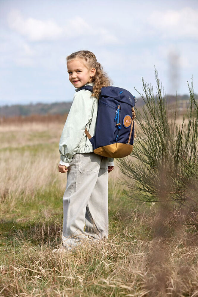 Barneryggsekk outdoor 14 l resirkulert polyester fra 3 år - Lässig reflekser