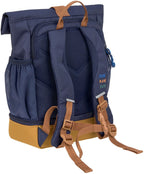 Barneryggsekk rolltop 9-11 l resirkulert polyester fra 3 år Lässig bakside