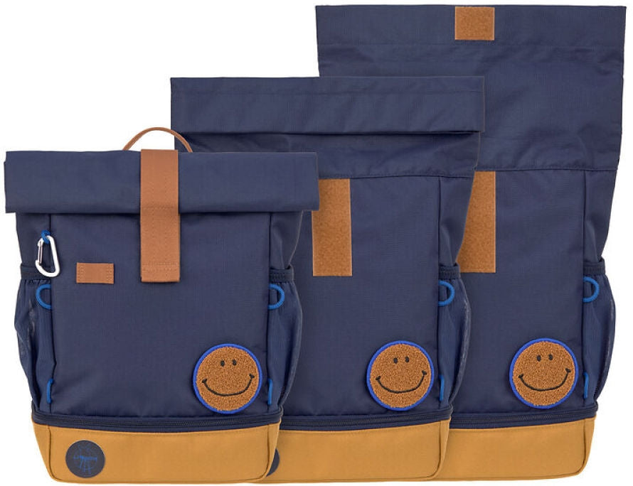 Barneryggsekk rolltop 9-11 l resirkulert polyester fra 3 år Lässig med patch