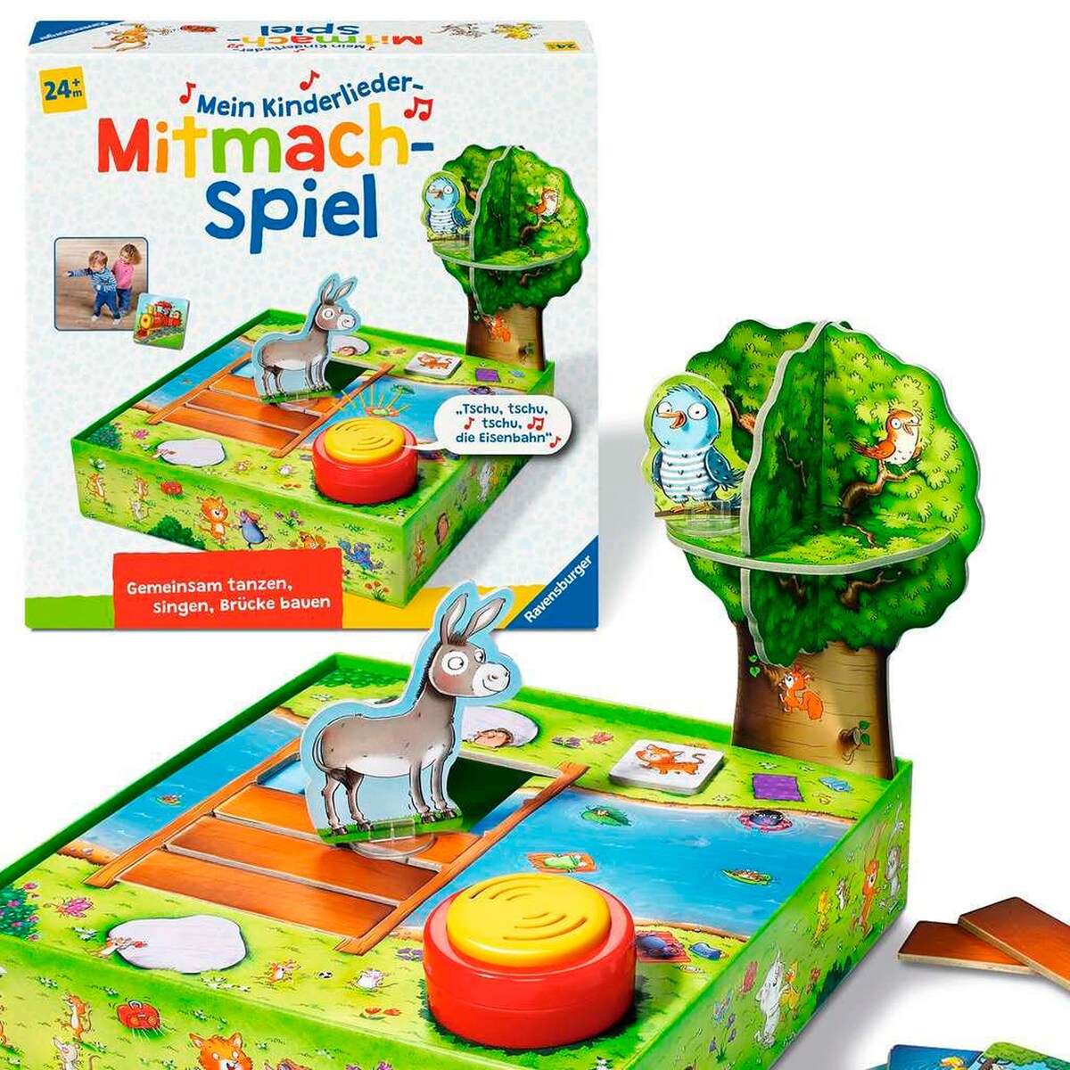 Barnesangspill med bevegelse 2-6 spillere montert spillbrett