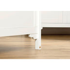 Barneseng Chalet bred hvit ombygd til juniorbett