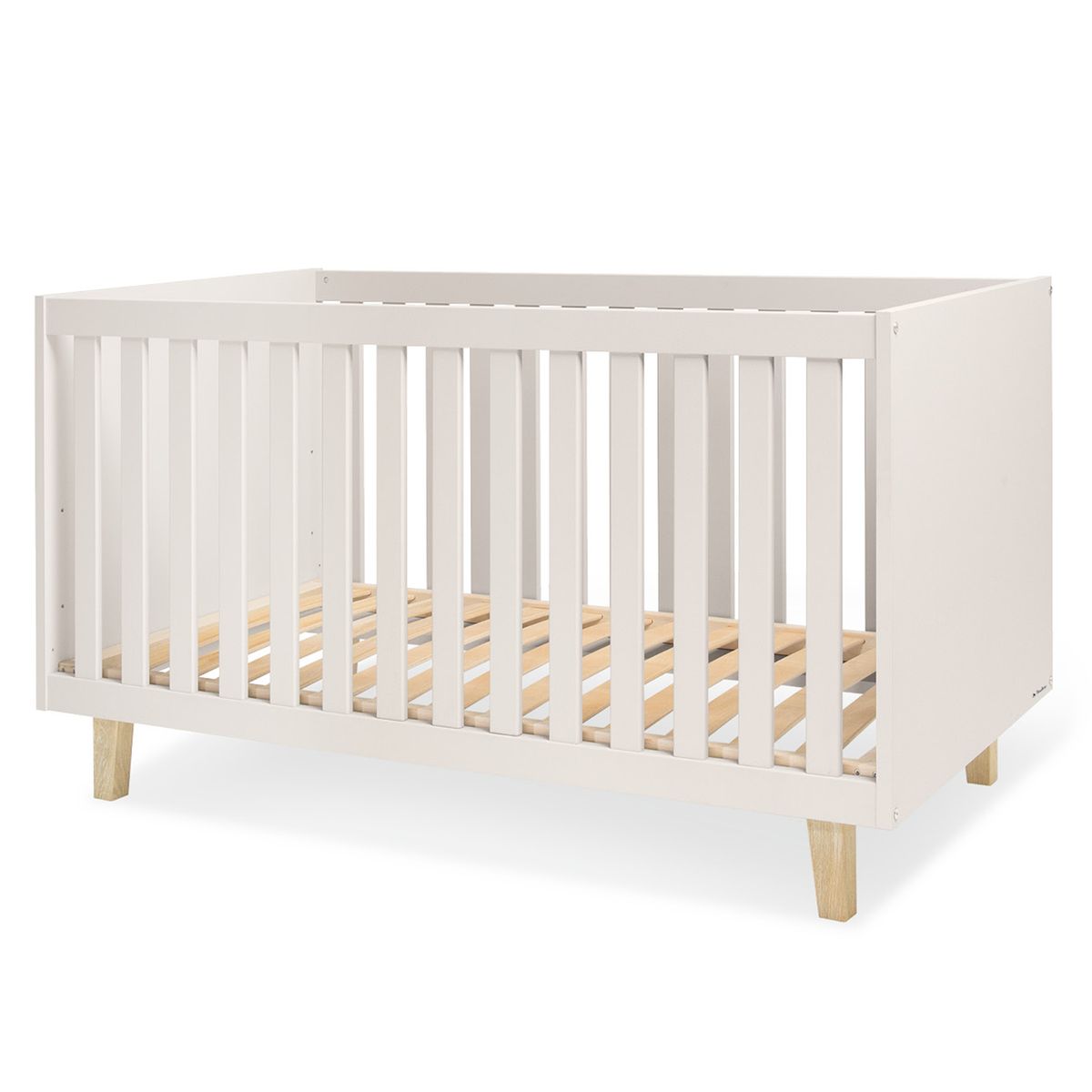 Barneseng Tami med høyderegulerbar sengebunn 70 x 140 cm i beige fra Pinolino