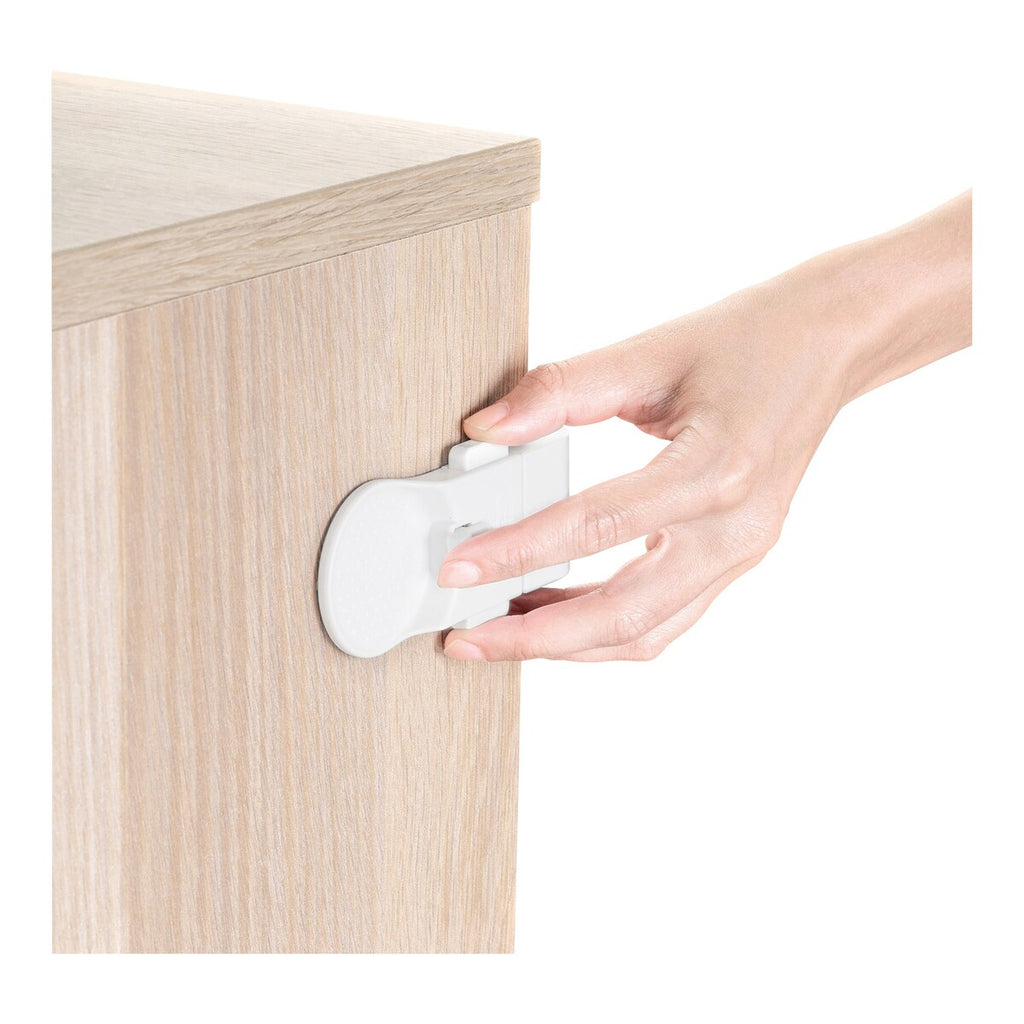 Barnesikring for skap og skuffer 3-pack klebemontert bakside