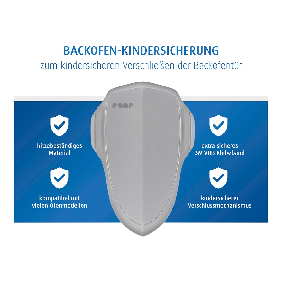 Barnesikring for stekeovn i varmebestandig plast funksjon