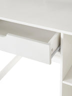 Barneskrivebord FUNNY for førskolebarn MDF hvit/blå sidevisning