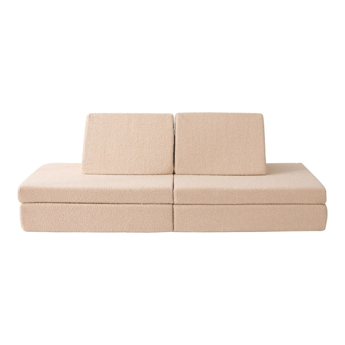 Barnesofa Teddy teddystoff bakside