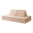 Barnesofa Teddy teddystoff forfra visning