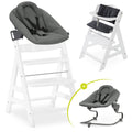 Barnestol 4-delt sett Alpha Plus Newborn med vippestol forfra