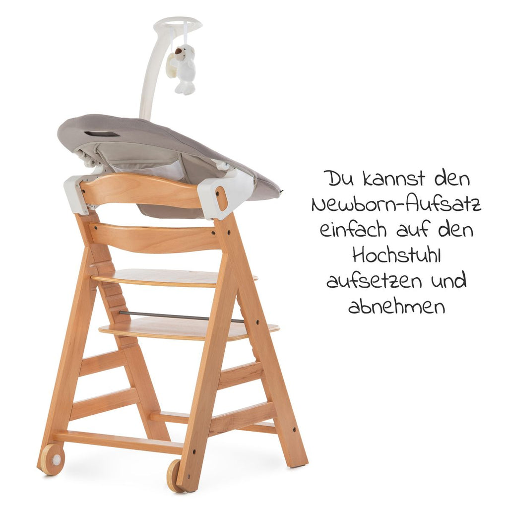 Barnestol Alpha Move 5-delers sett nyfødtinnlegg Deluxe sand som babyvugge