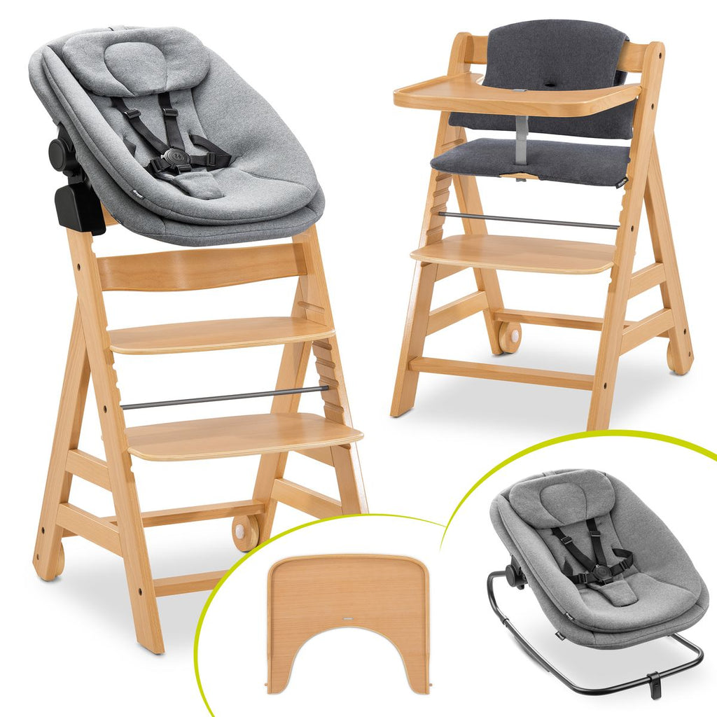 Barnestol Alpha Move Newborn sett 5 deler forfra