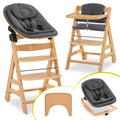 Barnestol Alpha Move newborn-sett 5 deler med spisebrett forfra