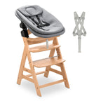 Barnestol Alpha+ med Newborn sett Pro forfra