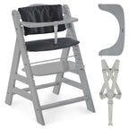 Barnestol Alpha Plus 2-delt sett med setepute Melange Charcoal forfra