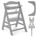 Barnestol sett Alpha Plus Black med babyinnsats og vippe bakside