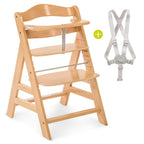 Barnestol Alpha Plus Natur 3-delt sett ved familiebordet