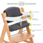 Barnestol Alpha Plus natur bakside