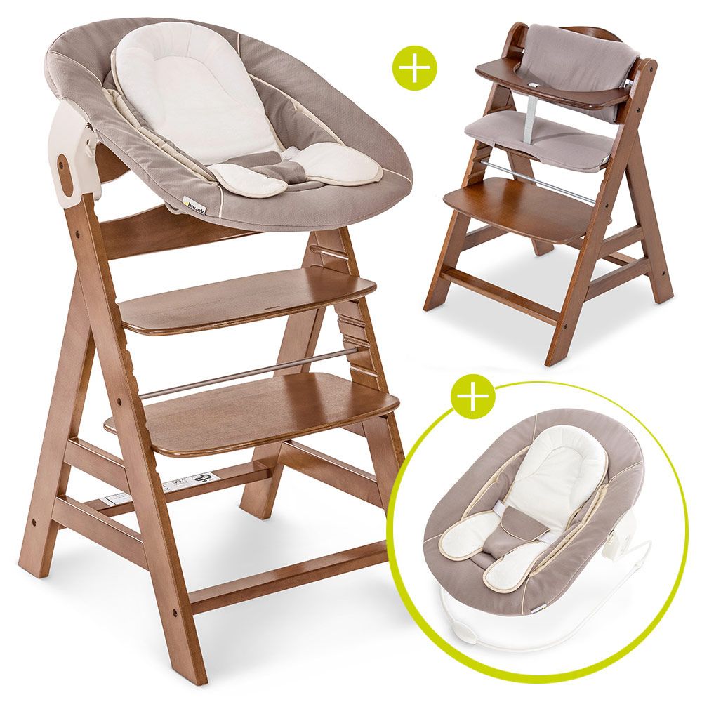 Barnestol Alpha Plus Walnut forfra