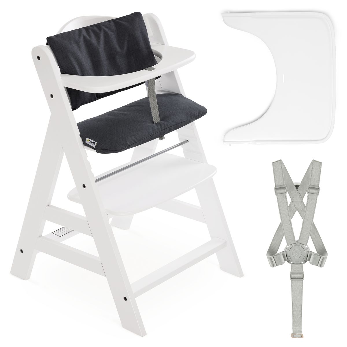 Barnestol Alpha Plus White forfra