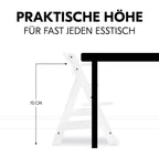 Barnestol Alpha Plus White sett med sittepute og motorikkleke - Hauck