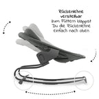 Barnestol Alpha Plus White sett med babyvippe justerbar fotstøtte